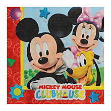 Бумажные салфетки "Микки Маус" (20 шт, 33×33 см)