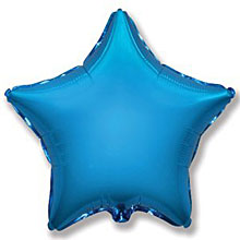 Фольгированный шар "Звездочка", синий, 45 см
