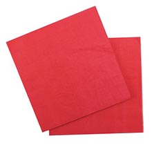 Бумажные салфетки, красный (12 шт, 33 см)