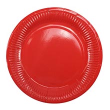 Бумажные тарелки "Красное настроение" (6 шт, 18 см)
