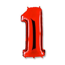 Фольгированный шар "Цифра 1" (красный; 100 см)