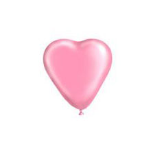 Воздушный шар сердце: 13 см, розовый